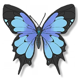 Blue Feather Butterfly image